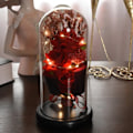 Miniatyrbillede 3 af 7: 3 Hoved Rose LED Evig Blomst Rose Kunstig Blomst Jule Bryllup Valentine's Dag Fødselsdag Dekor