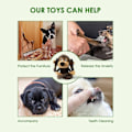 Miniatyrbilde 2 av 7: Knirkende valp leker plysj valp tygge leker for tenner trening hund leker for hunder