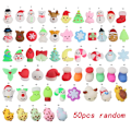 Miniatyrbillede 2 af 2: 50 stykker Jule Mochi Squishy Decompressio Legetøj Squeeze Soft  Sticky Stress Relief Sjove Fidget Legetøj
