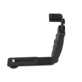 Miniatyrbillede 3 af 7: Kamera Tilbehør L Flash Bracket Med 2 Hot Shoe Mounts For camcorder