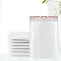 Miniatyrbild 1 av 10: 50 bitar Bubble Mailers Vit Poly Bubble Mailer Self Seal Faddered Present påse Förpackning kuvert påsar