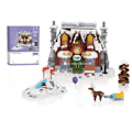Miniatyrbilde 1 av 6: Jul gave vinter by nissen landsby modell byggeblokk leker jule tre slede bil puslespill