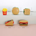 Miniatyrbild 6 av 6: 10 bitar Mini Burger Set Låtsas Leka Kök Snabb Fot Simulering Hamburgare Leksaker För Barn