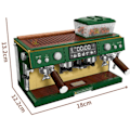 Miniatyrbillede 3 af 6: Kaffe Maskine Model Mikro Byggeklodser Mini Diamant By Ven Klodser Set Børn Legetøj Børn Pige Spil
