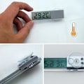 Miniatyrbild 6 av 6: LCD Digital Termometer Auto Fönster Utomhus Energibesparande Mätare Smart Digital Display Temperatur