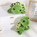 Miniatyrbillede 4 af 7: 1 stykker Skildpadde Plys Legetøj Store Øje Grøn Plysj Dukke Fyld Dyr Skildpadde Legetøj