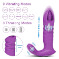 Miniatyrbild 4 av 8: Bluetooth APP Kontrollerad Vibrator Kvinna Trådlös Thrusting Dildo G Punkt massagerare