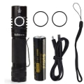 Miniatyrbillede 2 af 4: LED Lommelygte Kraftfuld Genopladelig 18650 Lommelygte USB C SST40 2000LM Anduril Udendørs Taktisk Lommelygte