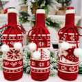 Miniatyrbillede 2 af 7: Jul vin flaske cover god jul pynt jule pynt