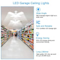 Miniatyrbild 4 av 8: 60W Skär Deformerbar LED Garage Ljus E27 Justerbar Shop Topp Tak Lampa