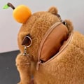 Miniatyrbild 5 av 5: Plysch ryggsäck mode plushie docka päls väska barn's väska axel väska mini ryggsäck
