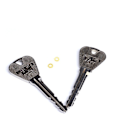 Miniatyrbild 3 av 4: 2 st Magic Trick Toy Folding Key Thru Bottle Eller Ring Penetration Magic Trick Props