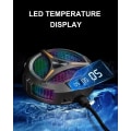 Miniatyrbild 2 av 7: Steam Däck Fläkt Kylare, Halvledare Kylare Kylning med 7-blads Fläkt / LED Temperatur Display Magnetisk Kylare