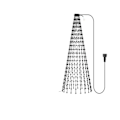 Miniatyrbild 1 av 7: Smart Christmas Tree Toppers Lights App DIY Picture LED RGB String Light Bluetooth Control LED Star String