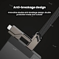 Miniatyrbillede 7 af 7: 2 meter 4 in 1 100W Hurtig Opladning USB Type C Til USB C / Lighting Kabel