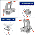 Miniatyrbillede 3 af 6: Mini Bænk Skruestik Muliti-Funcational 3,5& Aluminium Miniature Små Juvelerer Hobby Clamp