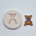 Miniatyrbilde 3 av 4: Søt baby bjørner silikon former 3D DIY sukker håndverk sjokolade kutter form