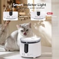 Miniatyrbilde 7 av 7: Katt vann fontene auto filter trådløs smart kjæledyr katt drikker skål 2L resirkuler filterring drikker