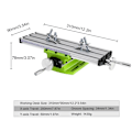 Miniatyrbilde 4 av 6: BG-6300 Compound Bord Arbeid Cross Slide Bord Arbeidsbord for fresing boring benk multifunksjon justerbar