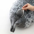Miniatyrbillede 6 af 8: 40 cm Angry Blob Seal Pude Chubby 3D Novelty Sea Lion Doll Plysh Fylt Legetøj