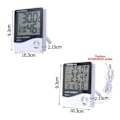 Pikkukuva 4 / 7: Mini LCD langattomille lämpömittarille LCD Smart sähköinen digitaalinen kosteusmittari lämpömittari sää asema kelloille