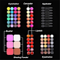 Miniatyrbillede 2 af 7: Makeup Set Boks Til Kvinder Kombination Mat Øjenskygge Øjenskygge Læbestift Eyeliner