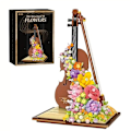 Miniatyrbillede 1 af 8: Bygning Klodser Musikalsk Instrument Bevaret Blomster Vandfald Gør det selv Model Klodser Legetøj