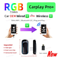 Miniatyrbild 11 av 11: Mini Android Auto Carplay Trådlös Adapter AI Box Bil OEM Trådbunden Android Auto To Trådlös USB Dongle
