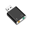 Pikkukuva 4 / 6: USB ääni kortti USB 3,5 mm ääni nappi sovitin ulkoinen ääni kortti 7.1 ääni kortti mikrofonille kuulokkeille