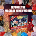 Miniatyrbilde 3 av 6: Advent kalender 24 stykker malm jul advent kalender natur mineral stein for læring samling