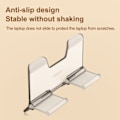 Miniatyrbild 3 av 8: Vertikal Bärbar dator Ställ Transparent Skrivbord Gravity Hållare Anteckningsbok Support