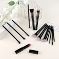 Miniatyrbilde 6 av 11: 14 deler Sminke Børster Set  Soft Fluffy Foundation Blush