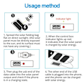 Miniatyrbild 4 av 8: Fällbar Utomhus Solar Panel Laddare Bärbar 5V 2.1A USB Utgång Enheter Camp Vandring Ryggsäck