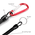 Miniatyrbild 3 av 6: Fiske Lanyards 3 bitar 22cm Utdragbar Spirald Tether med Carabiner TPU Båtliv Fiske Rep Retention Rep Fiske Verktyg Tackle
