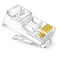 Miniatyrbillede 1 af 7: 50 pc'er RJ45 stik Cat6 stik netværk uskærmet RJ45 perforeret krystal hoved netværk kabel