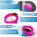 Miniatyrbillede 4 af 11: Kapacitet Slushy Cup Sommer Squeeze Hjemmelavet Juice Vand Flaske Quick-Frozen Smoothie Sand Cup