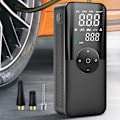 Miniatyrbillede 2 af 7: Genopladelig Luft Pumpe Dæk Inflator Bærbar Kompressor Digital Trådløs Bil Dæk Inflator Til Motocykel Cykel bolde