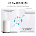 Miniatyrbild 5 av 6: 3 bitar WiFi Smart Temperatur Fuktighet Sensor Hem Ansluten Termometer Kompatibel Med Smart Life Alexa Google Assistent