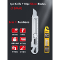 Pikkukuva 8 / 11: Alumiini Seos 6 1 tasku Utility veitsi Monitoiminen Heavy Duty Box leikkuri