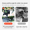 Miniatyrbild 4 av 9: 360° Rotation Magnetisk Ryggsäck Klämma Klämma Fäste för GoPro Hero 11 10 9 8 7 6 5 Insta360 DJI Action Kamera Tillbehör