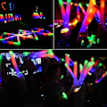 Miniatyrbild 5 av 8: Skum Glow Sticks for Bröllop LED Light Up Foam Sticks Färgglada Blinkande Sticks