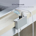 Miniatyrbild 2 av 6: USB HUB 3.0 Aluminium Dockning Station 3 0 Multi-hub Splitter Adapter A C Extensor Concentrator