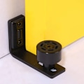 Miniatyrbild 3 av 6: 2 delar Justerbar Golv Guide För Sliding Ladu Dörr Svart Vägg Guide Med Skruvar