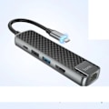 Miniatyrbillede 3 af 6: USB C HUB 4K 30Hz Type C til HDMI 2.0 RJ45 USB 3.0 PD 60W Adapter