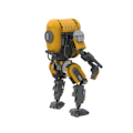 Miniatyrbillede 5 af 6: Space Wars Haxion Brood Bounty-Hunter Robot Building Block Kit DIY Film Figur Samling Brick Model Legetøj