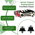 Miniatyrbillede 4 af 6: Fodbold støvle udskiftning pigge 15 mm holdbar fodbold støvler nitter