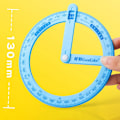 Miniatyrbillede 7 af 8: 360-graders Pointer Protractor Lineal Måle værktøj