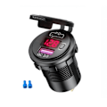 Pikkukuva 4 / 8: 48W USB C-tyyppi auto USB laturi pistoke,12V/24V kaksois USB ulostulo PD3.0&QC3.0 auto pistoke LED volttimittarilla
