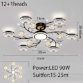 Miniatyrbillede 4 af 11: Moderne Intelligent LED Lysekrone Gexing Soveværelse Restaurant Lejlighed Indendørs Dekorative Lamper