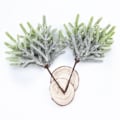 Miniatyrbilde 6 av 7: 6 stk kunstige planter falske furu vaser jule pynt
